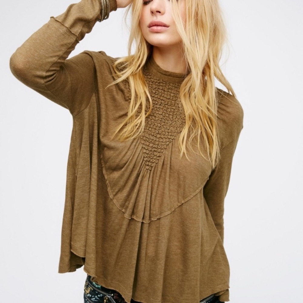 Free People New Romantics Lena Top in Green